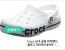 Crocs 크록스 남녀 공용 바야밴드 화이트 & 네이비 클로그 288mm 80,860원 판매중